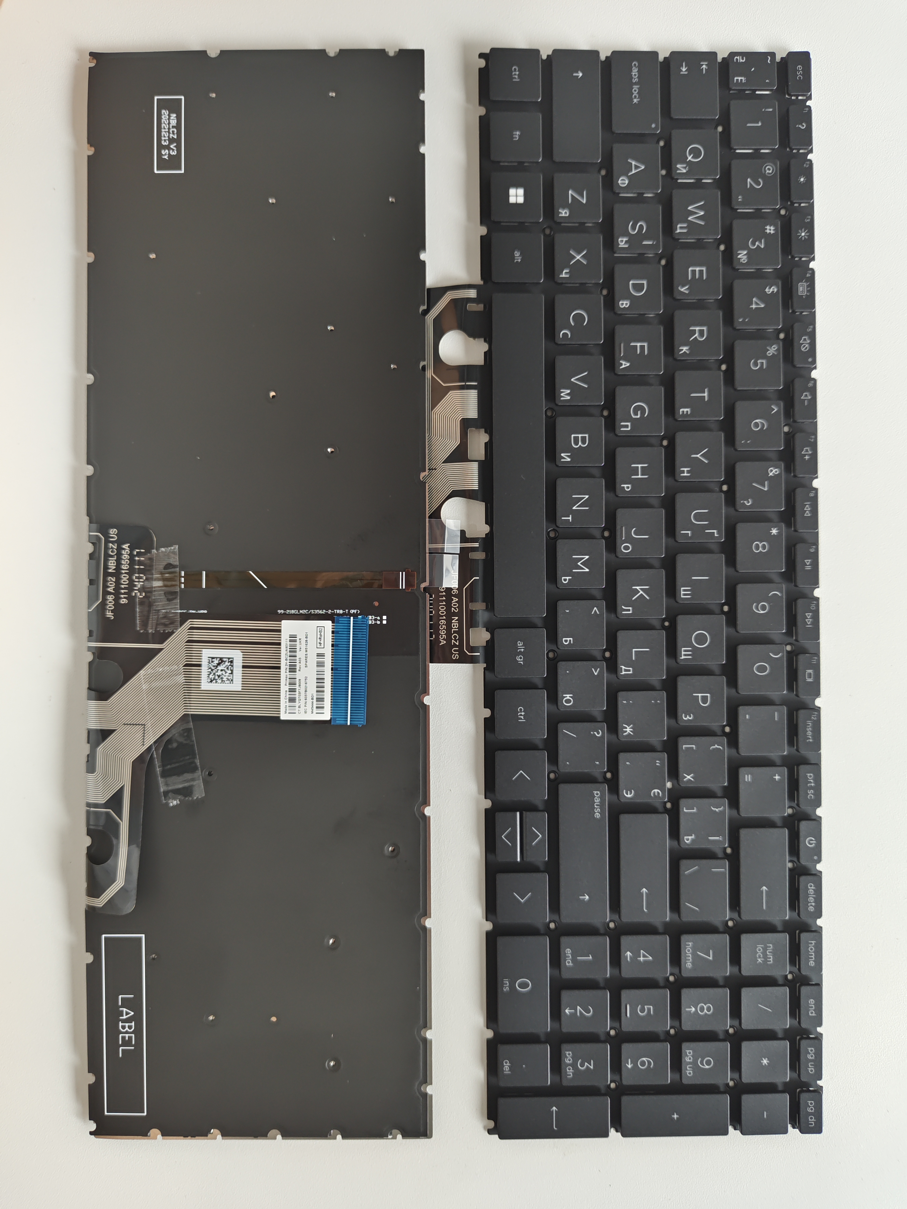 Picture of New Replacement Laptop Keyboard For HP 15-EG/15-EH/15-ER/15M-EH/17-CN/17-CP BLACK Backlit RU Layout